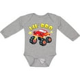 thumbnail image 3 of Inktastic Monster Truck Little Bro Boys Long Sleeve Baby Bodysuit, 3 of 5