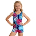 thumbnail image 2 of Girls Swimsuits Size 14-16 Classic Floral Stretchable Fabric Upf 50+ Uv Sun Protection Cutout Ruched Bathing Suits Tie Adjustable Straps Girls' Swimwear 9-16y, 2 of 5
