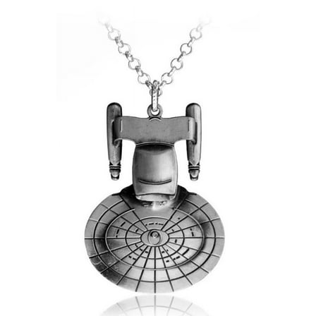 Star Trek TNG USS Enterprise Metal Pendant Necklace