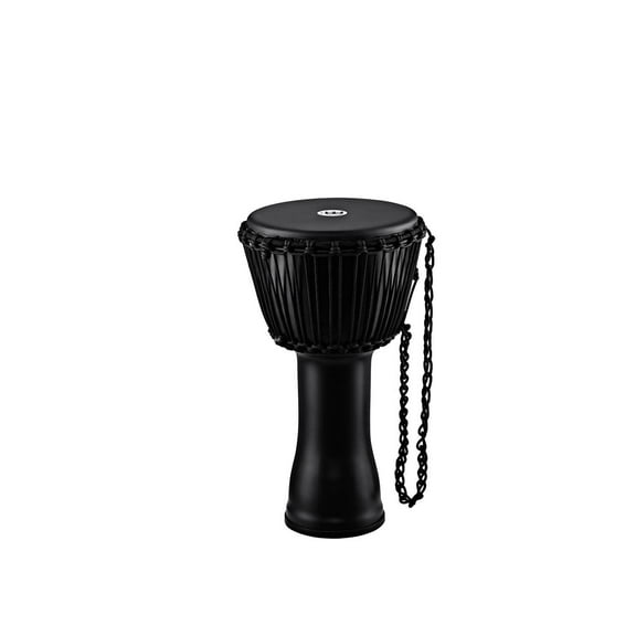 MEINL Travel Series Rope Tuned Djembe with Goat Head 10 in. Phantom Black
