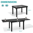 thumbnail image 4 of Crestlive Products Expandable Aluminum Outdoor Patio Dining Table for 6-8, Extendable 41" to 83", Weather-Resistant, 4 of 9