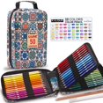 thumbnail image 1 of Juego de lápices de colores genérico de 48 piezas con funda de transporte, 50 colores, 1 of 2