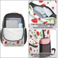 thumbnail image 4 of Pioneer Flower Floral Print Pattern 17" School Backpacks for Teens,Waterproof Oxford Fabric,S-Shape Padded Straps for School,Travel,Hiking,Camping, 4 of 6