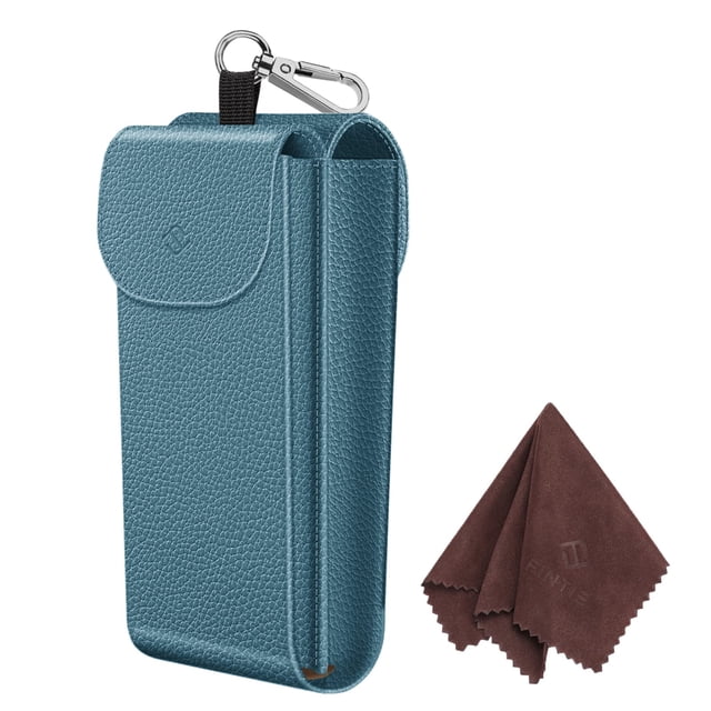 Funda doble para gafas Fintie Ocean Blue de piel vegana