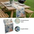 thumbnail image 6 of Summer Ocean Table Runner Vintage Nautical Sea Watercolor Orange Blue Starfish Corals Table Runners Dresser Scarves Holiday Kitchen Dining Table Decoration for Home Party Indoor 13x36 Inch, 6 of 9