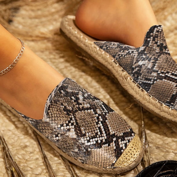 Zapatillas de punta cerrada para mujer, estilo casual, vintage, a la moda, para mujer Wmkox8yii FOPL3236