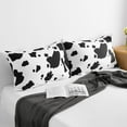 thumbnail image 6 of Luxury and Soft Microfiber Pillowcase Set of 2 Pack, Fade Resistant Pillow Cases with Envelope Closure, Queen, 20 x 30 inches, Cow, 6 of 7
