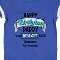 thumbnail image 3 of Inktastic Happy Birthday, Daddy- Best Gift Ever in Blue Gift Baby Boy or Baby Girl Bodysuit, 3 of 4