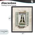 thumbnail image 4 of Stupell Industries Traditional French Cafe Window Curtains Black Floating Frame Canvas Art, 17 x 21, by LSR Design Studio, 4 of 8