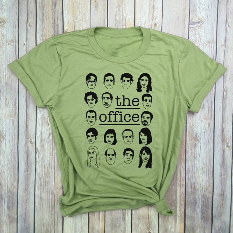 Women's The Office Face Shirts Funny Office T Shirts Short Sleeve