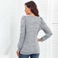thumbnail image 4 of Blusa tipo pulóver, sudadera con cuello redondo para mujer, sudadera de manga larga a la moda, sudadera con cuello redondo, diseño revolucionario, 4 of 5