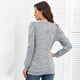 thumbnail image 4 of Manga Mujer Cuello Redondo Sudadera Moda Casual Dobladillo Suelto Manga Larga Puff Jersey Tops Blusa Para El Trabajo, 4 of 5