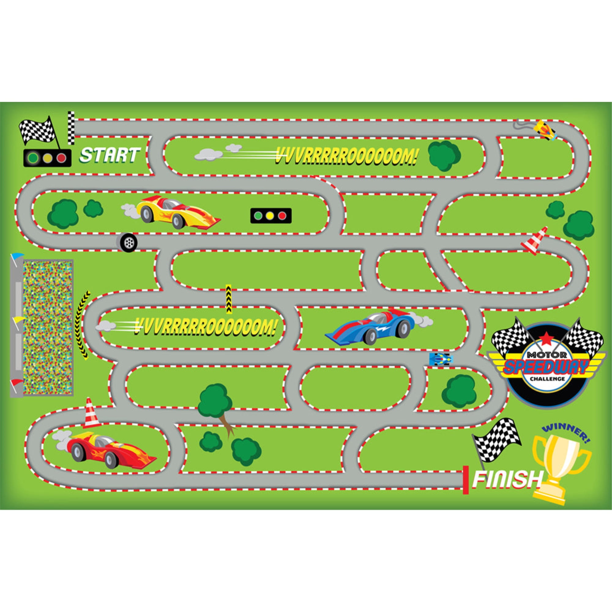 KidCarpet, Race Track Maze Rug - Walmart.com