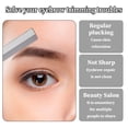 thumbnail image 5 of EXLEAF Straight Razor Blades,50 Pcs Stainless Steel Brow Razor Single Edge Disposable Safety Razors Blades Eyebrow Trimmer Facial Hair Removers Shaving Tools for Men and Women, 5 of 10