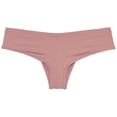 thumbnail image 2 of Botmois Man Solid Spandex Skin Mini Brazilian Bikini Briefs Underwear Enhanceing Bulge Pouch Jockstrap Cheeky Panties Seashell Pink M, 2 of 3