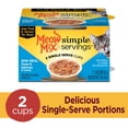 thumbnail image 3 of Meow Mix Simple Servings Wet Cat Food with Real Tuna and Salmon in Sauce, 2.6-Ounce, Pack of 2 (Packaging May Vary), 3 of 10
