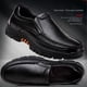 thumbnail image 2 of Zapatos de vestir de negocios negros de cuero para hombre de primavera y otoño, zapatos de hombre de suela gruesa, zapatos de senderismo casuales para exteriores de gran tamaño, 2 of 6