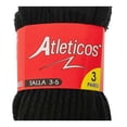 thumbnail image 4 of Calceta Infantil Atléticos para Niño Diseño Liso Negro 3 Pares Talla 3-5, 4 of 4