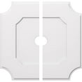 thumbnail image 2 of Ekena Millwork CMP34LE2-04000 34 Po. OD x 4 Po. ID Square Locke Grade Architectural PVC Médaillon de Plafond Contemporain - 2 Pcs, 2 of 4