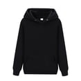 thumbnail image 1 of capucha para hombre de las mujeres Pullover capucha de otoño de manga informales sueltas de color sólido Negro M Sunnimix Sudadera con capucha, 1 of 4
