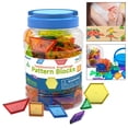 thumbnail image 4 of Lijie Pattern Blocks Set Mini Pattern Pieces Educational Toys for Travel Preschool, 4 of 6