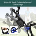 thumbnail image 4 of Goplus Folding 3 Wheels Golf Push Cart W/Brake Scoreboard Adjustable Handle Blue, 4 of 10