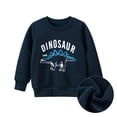 thumbnail image 7 of Esaierr Kids Baby Boys Girls Fleece Sweatshirt Top Toddler Fall Winter Sweatsuit Long Sleeve Crewneck Dinosaur Pullover Casual T-Shirts Clothes for 1-9Y, 7 of 7