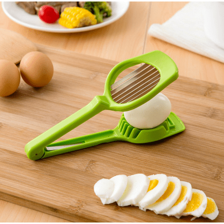 Stainless Steel Egg Slicer, Multipurpose Mushroom Tomato Fruit Wire Cutter With Long Handle Slicer and ABS Alloy Blade Kitchen Accessories Cooking (Best Accessories For Green Egg)