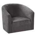 thumbnail image 3 of Housse de Sofa Extensible pour Fauteuil - Housse de Sofa Ajustée en Spandex Doux, Meuble Lavable avec Bas Extensible, Gris, 67-73 cm, 3 of 8