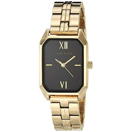 Anne Klein Women s Quartz Dress Watch with Metal Strap Gold 14 Model AK 3774BKGB Walmart
