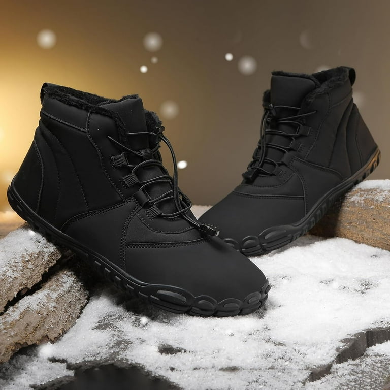 Mens Womens Barefoot Minimalist Shoes Winter Boots Zero Drop Sole