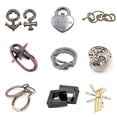 thumbnail image 4 of 1PCS Classic Alloy Unlock Ring Magic Puzzle Decryption Game Unlocking Novelty Toys for Kids Adult Toys, 4 of 5