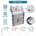 thumbnail image 6 of Independence Day Table Runner 48 Inches Long Farmhouse Dress Scarves, 4th of July Red Blue Striped Stars Patriotic Dining Tablerunner for Coffee Table/Kitchen Island/Party Décor, 13" x 48", 6 of 8