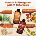 thumbnail image 2 of Okaga Shower Set Batana Oil Shampoo & Conditioner with Aloe Vera, Saw Palmetto, Biotin, Caffeine & Rice Protein, Citrus Scent, 3 Pack, 2 of 8