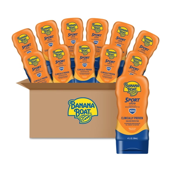 Loción Protector Solar Banana Boat Sport FPS 100 118 ml (Paquete de 12)