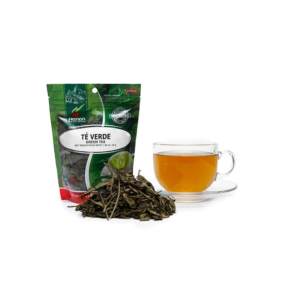 Hanan Peruvian Secrets Te Verde| 100% Natural Green Tea | 1.06oz / 30g |Aids in Maintaining Healthy Cholesterol Levels| Promotes Proper Digestion of Fats (1 Pack)