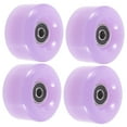 thumbnail image 4 of Worgeous  4 Pcs Roller Skating Inline Skate Wheels White Child Purple, 4 of 8