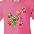 thumbnail image 4 of Inktastic Acoustic Guitar with Colorful Flowers Youth T-Shirt, 4 of 5