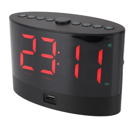Rupoun Extra Loud Alarm Clock with Bed Shaker, Cordless Vibrating Bed Shaking Alarm Clock with image