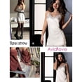 thumbnail image 2 of Camisón de encaje satinado para mujer, lencería sexy, camisón completo, ropa de dormir, 2 of 5