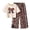 Beige, variant on Little Baby Girl 2Pcs Summer Clothes Set Fashion Leopard Print Bow Short Sleeve Top And Long Pants Beach Vacation Matching Sets Size 5-6T