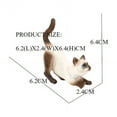 thumbnail image 5 of Simulation Cats Animals Action Figures Pet Models Hand Painted Cats Animals Toy Set Cake Topper Christmas Birthday Gift for Kids, 5 of 5