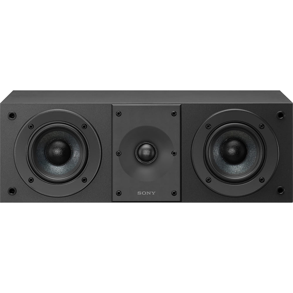 Sony SS-CSEM2 Dolby Atmos Enabled Upfiring Height Speakers, Pair (2025) Bundle with Center Channel Speaker, Bookshelf Speakers (Pair), 100ft Speaker Wire Cable, 5-Pair Banana plugs and HDMI Cable