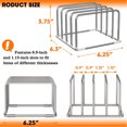 thumbnail image 4 of Soporte Organizador Para Tabla De Cortar, Soporte Para Tabla De Cortar De Acero Inoxidable, Soporte De Almacenamiento Con 4 Ranuras Para Encimera De Cocina, 4 of 7