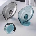 thumbnail image 4 of 2025 Punch-free Soap Box Stain-proof Unique Creative Leaf-shaped Soap Dish Bathroom Accessories, 4 of 5