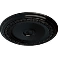 thumbnail image 3 of 31 1/8"OD x 1 1/2"P Carlsbad Ceiling Medallion (Fits Canopies up to 5 1/2"), Hand-Painted Black Pearl, 3 of 6