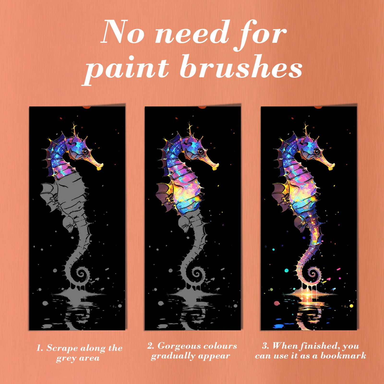 YiJuHui 24pcs Scratch Art for Adults -Glow in The Dark Scratch Craft Kit (12 Sheets) DIY Foil Engraving Art Set Stress Relief Gift for Craft Lovers Creative Scratch Art Home Decor