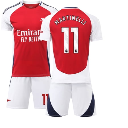 24/25 Arsenal Home No.11 Fans Soccer Training Jersey Kits for kids And adults