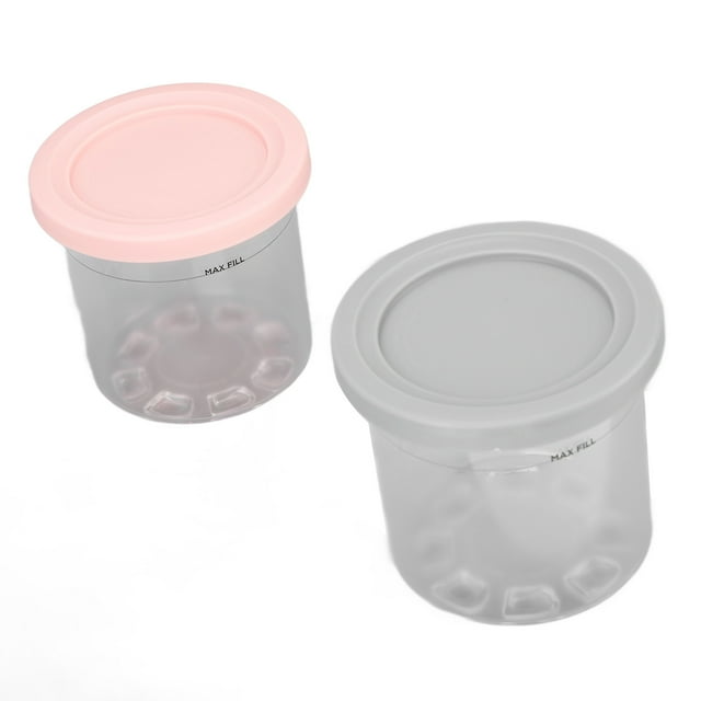 2PCS Ice Cream Pints Cup 600ml Ice Cream Container Storage Jar forNC299AMZ NC300s