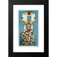 thumbnail image 2 of Paul Klee 15x24 Black Modern Framed Museum Art Print Titled - Postcard on the Occasion of the ‘Lofty Person’ Exhibition in Bauhaus (1923), 2 of 5